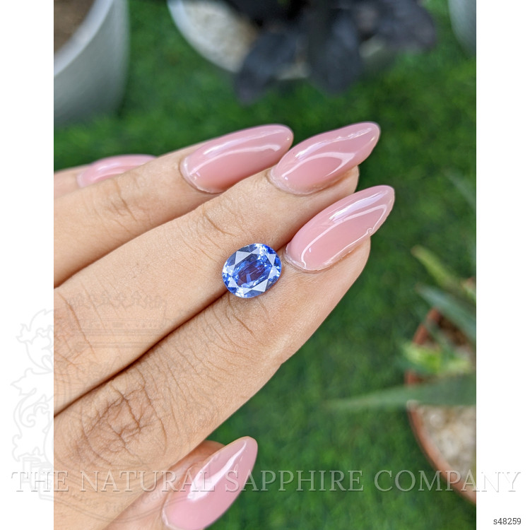 2.14 Ct. Blue Sapphire from Ceylon (Sri Lanka)