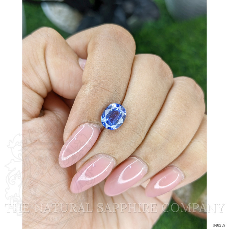 2.14 Ct. Blue Sapphire from Ceylon (Sri Lanka)