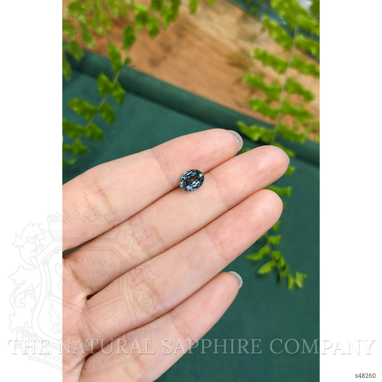 1.42 Ct. Bluish Green Sapphire from Montana