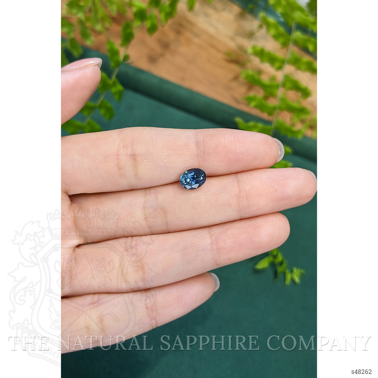 1.72 Ct. Greenish Blue Sapphire from Montana