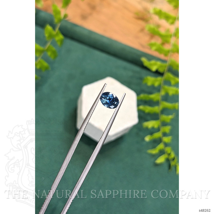 1.72 Ct. Greenish Blue Sapphire from Montana