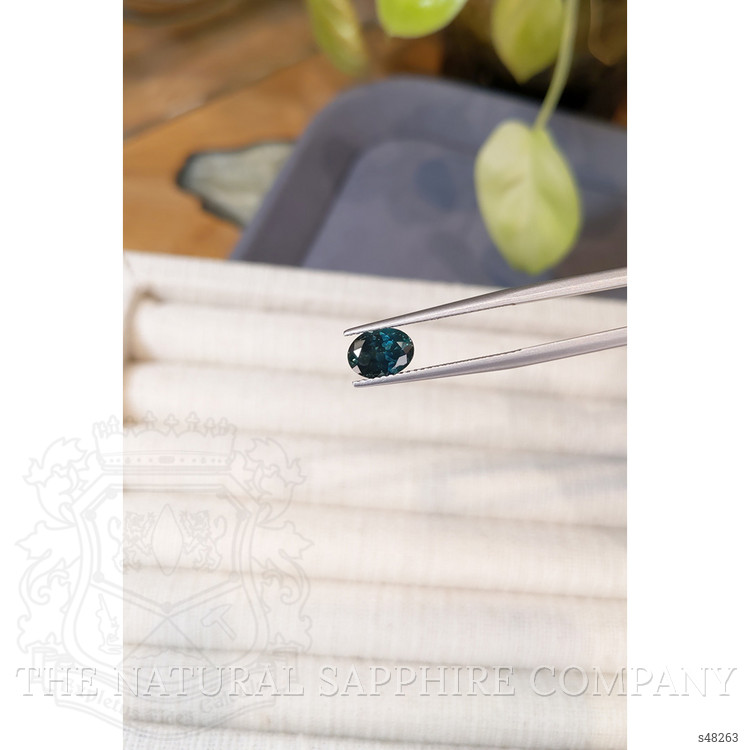 1.49 Ct. Greenish Blue Sapphire from Montana