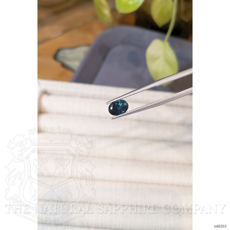 1.49 Ct. Greenish Blue Sapphire from Montana