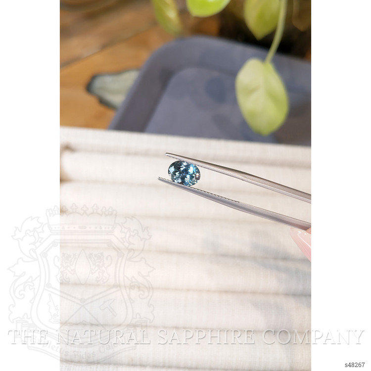 1.54 Ct. Bluish Green Sapphire from Montana