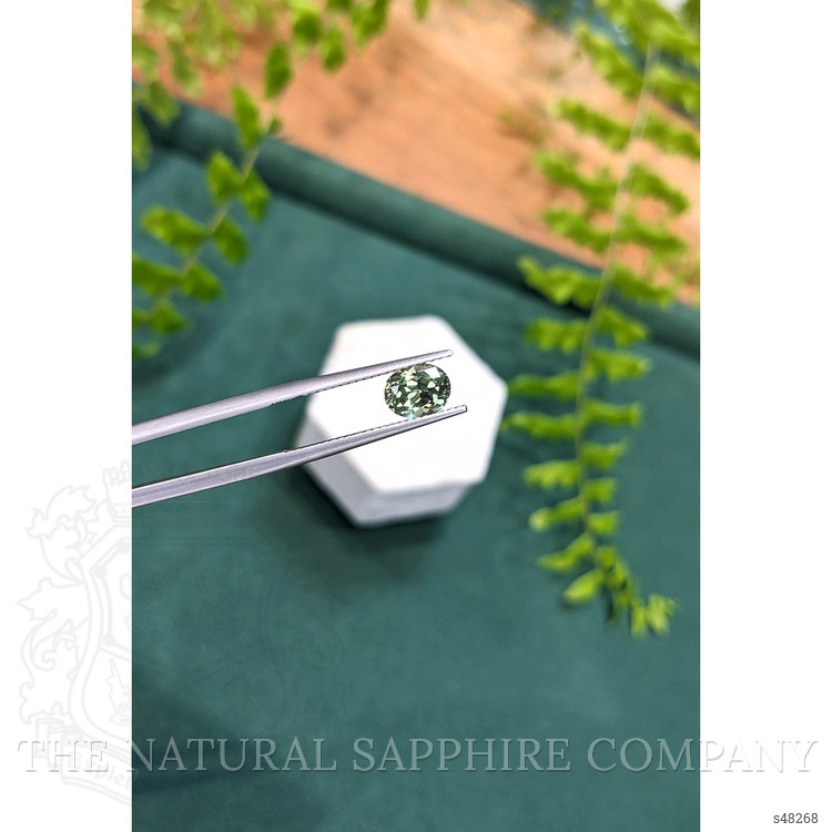 1.55 Ct. Green Sapphire from Montana