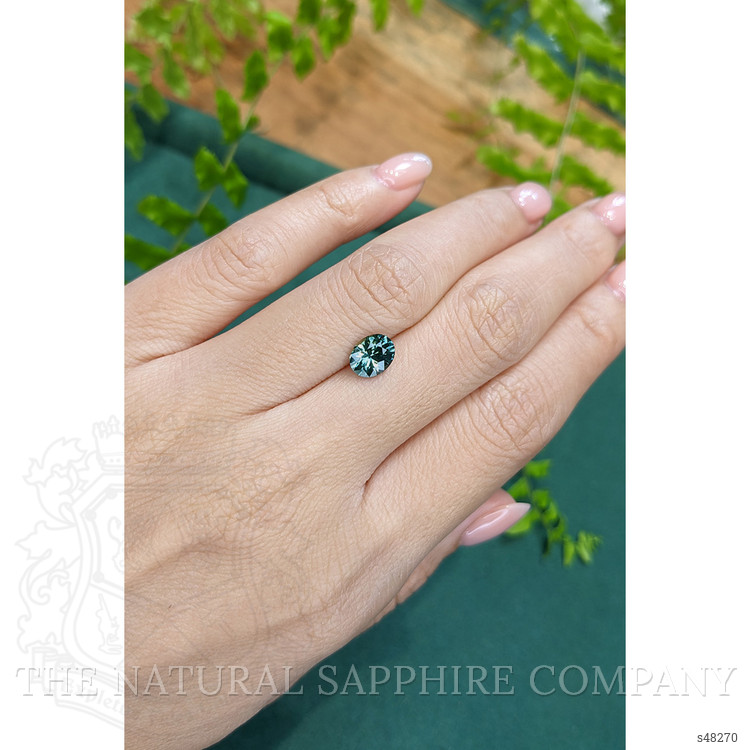1.41 Ct. Bluish Green Sapphire from Montana
