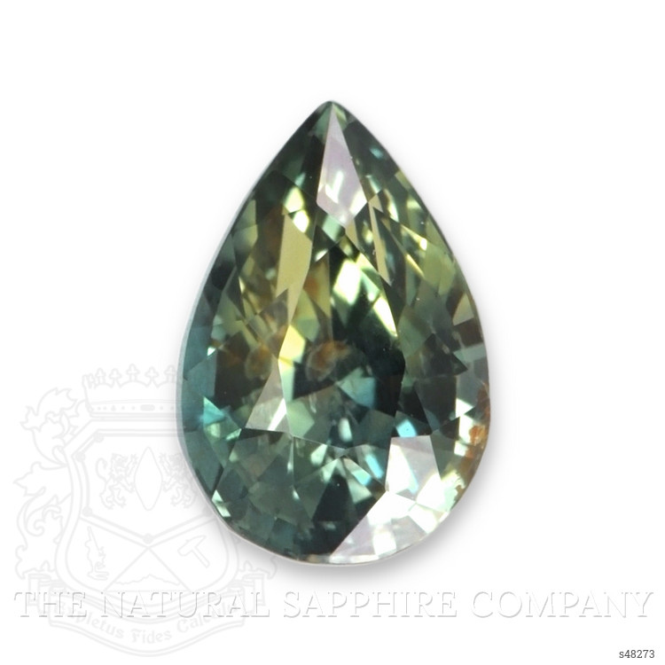 1.51 Ct. Bluish Green Sapphire from Ceylon (Sri Lanka)