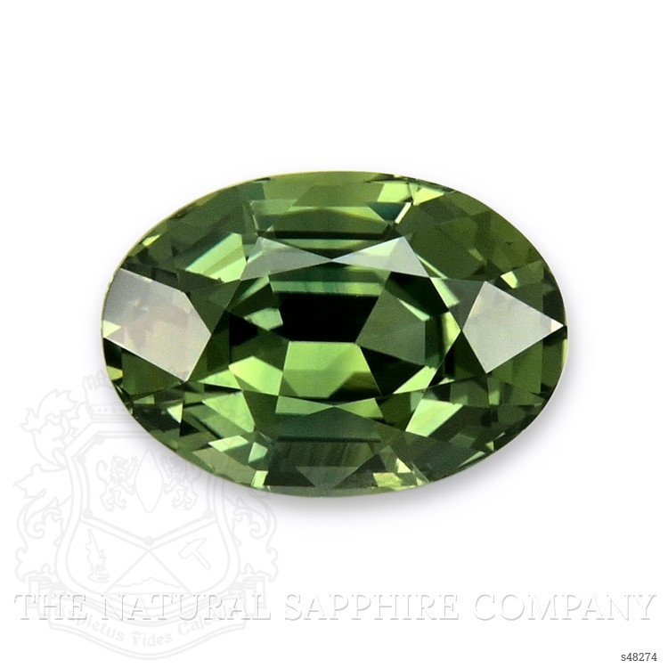 2.01 Ct. Green Sapphire from Ceylon (Sri Lanka)