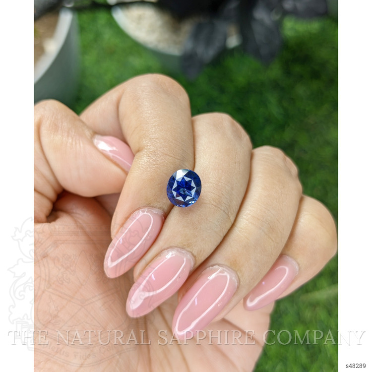 3.38 Ct. Blue Sapphire from Ceylon (Sri Lanka)