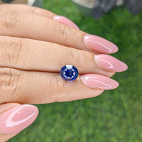 3.38 Ct. Blue Sapphire from Ceylon (Sri Lanka) Life Style