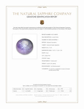 10.73 Ct. Purple Star Sapphire from Ceylon (Sri Lanka) Scan Report