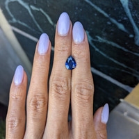 2.55 Ct. Blue Sapphire from Ceylon (Sri Lanka) Life Style