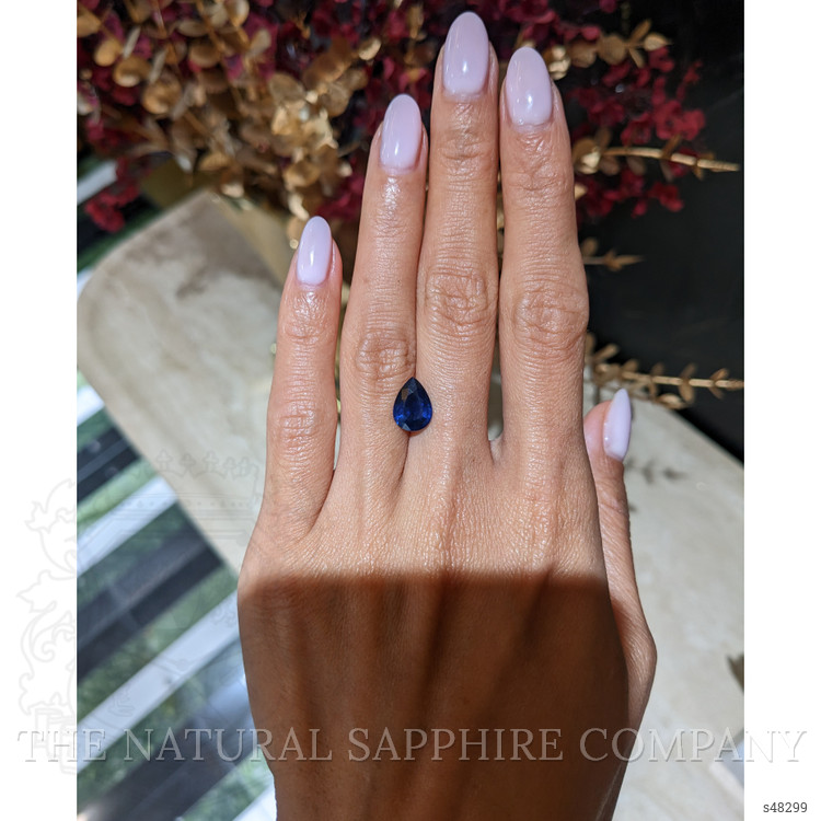 2.55 Ct. Blue Sapphire from Ceylon (Sri Lanka)