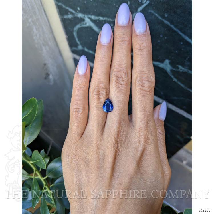 2.55 Ct. Blue Sapphire from Ceylon (Sri Lanka)