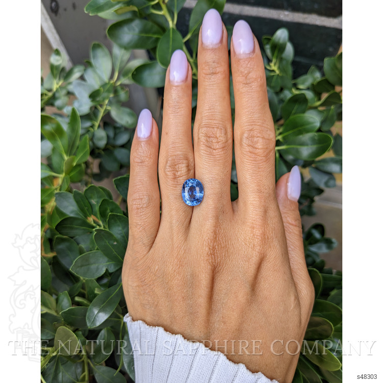 6.05 Ct. Blue Sapphire from Ceylon (Sri Lanka)