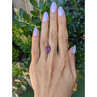 5.20 Ct. Pinkish Purple Sapphire from Ceylon (Sri Lanka) Life Style