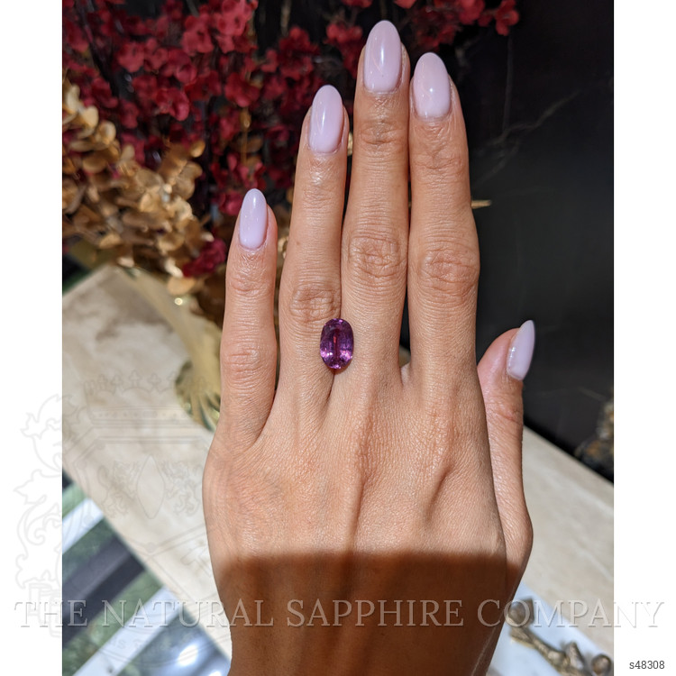 5.20 Ct. Pinkish Purple Sapphire from Ceylon (Sri Lanka)