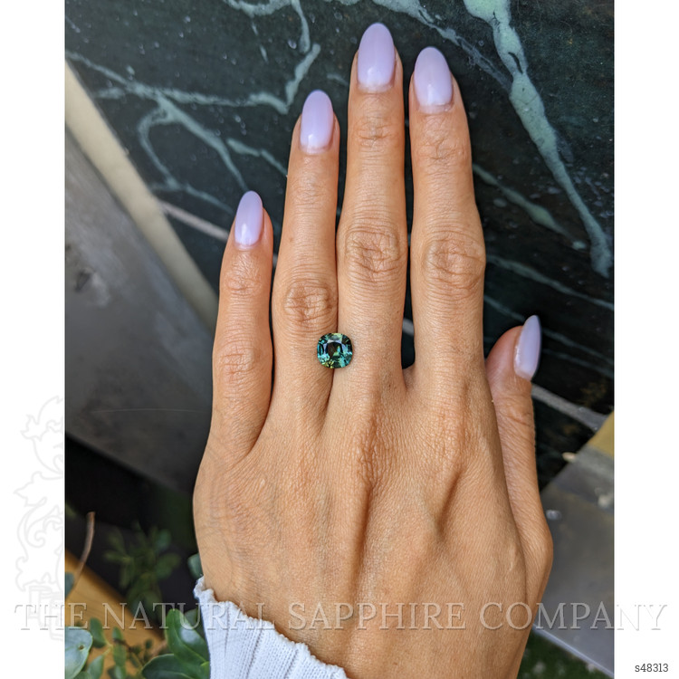 2.81 Ct. Bluish Green Sapphire from Madagascar