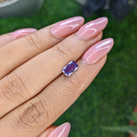 1.02 Ct. Purple Sapphire from Madagascar Life Style