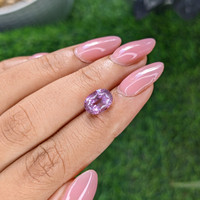 4.57 Ct. Purplish Pink Sapphire from Ceylon (Sri Lanka) Life Style