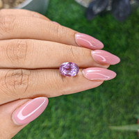 4.57 Ct. Purplish Pink Sapphire from Ceylon (Sri Lanka) Life Style