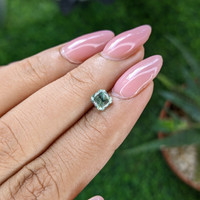 1.07 Ct. Bluish Green Sapphire from Madagascar Life Style