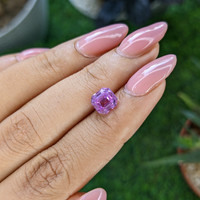 2.53 Ct. Pinkish Purple Sapphire from Ceylon (Sri Lanka) Life Style
