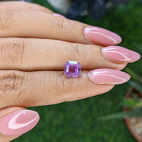 2.53 Ct. Pinkish Purple Sapphire from Ceylon (Sri Lanka) Life Style