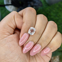 3.14 Ct. Peach Sapphire from Madagascar Life Style
