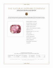 1.38 Ct. Padparadscha Sapphire from Madagascar Scan Report