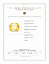 6.48 Ct. Orangish Yellow Sapphire from Ceylon (Sri Lanka) Scan Report