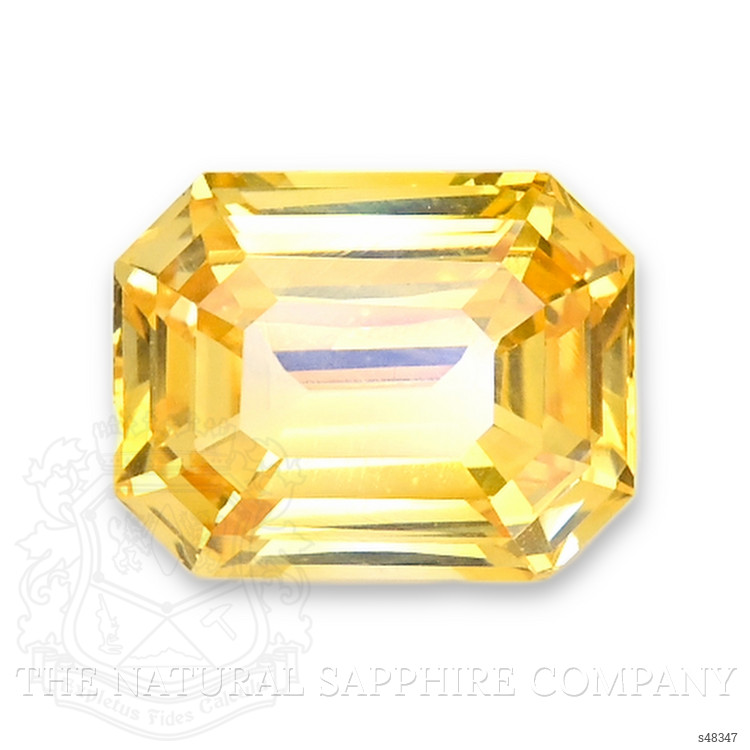 6.48 Ct. Orangish Yellow Sapphire from Ceylon (Sri Lanka)