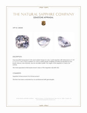 2.58 Ct. Bi Color / Parti Sapphire from Ceylon (Sri Lanka) Appraisal