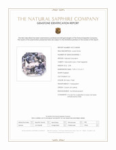 2.58 Ct. Bi Color / Parti Sapphire from Ceylon (Sri Lanka) Scan Report