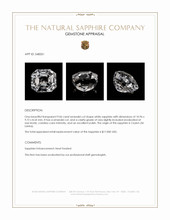 9.06 Ct. White Sapphire from Ceylon (Sri Lanka) Appraisal