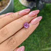 2.05 Ct. Purplish Pink Sapphire from Ceylon (Sri Lanka) Life Style