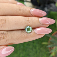1.56 Ct. Green Sapphire from Kenya Life Style