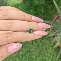1.50 Ct. Bluish Green Sapphire from Kenya Life Style