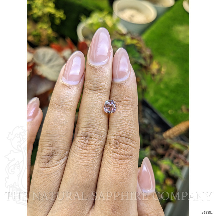1.81 Ct. Peach Sapphire from Ceylon (Sri Lanka)