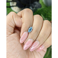 1.08 Ct. Greenish Blue Sapphire from Kenya Life Style