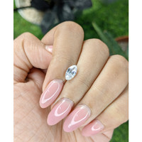 1.23 Ct. White Sapphire from Ceylon (Sri Lanka) Life Style