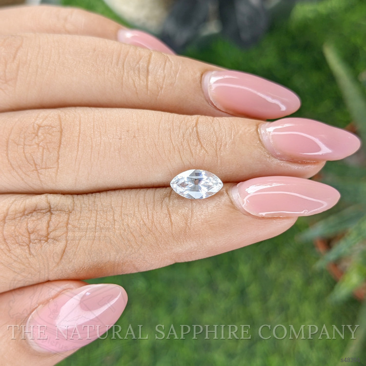 1.23 Ct. White Sapphire from Ceylon (Sri Lanka)