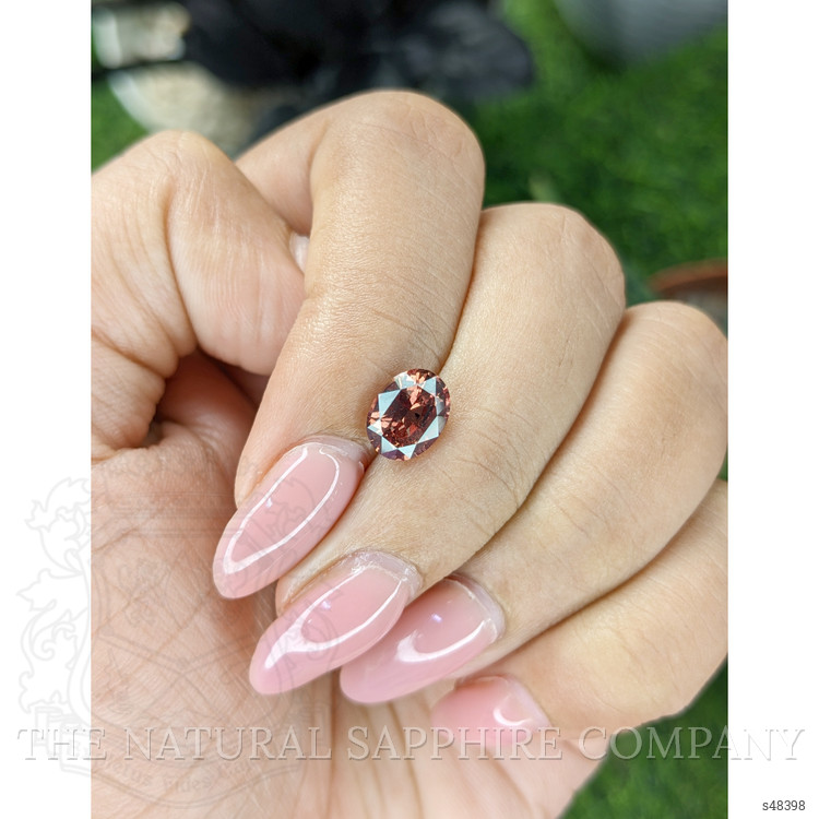 1.75 Ct. Pinkish Brown Sapphire from Madagascar