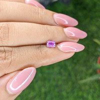 0.69 Ct. Purplish Pink Sapphire from Ceylon (Sri Lanka) Life Style