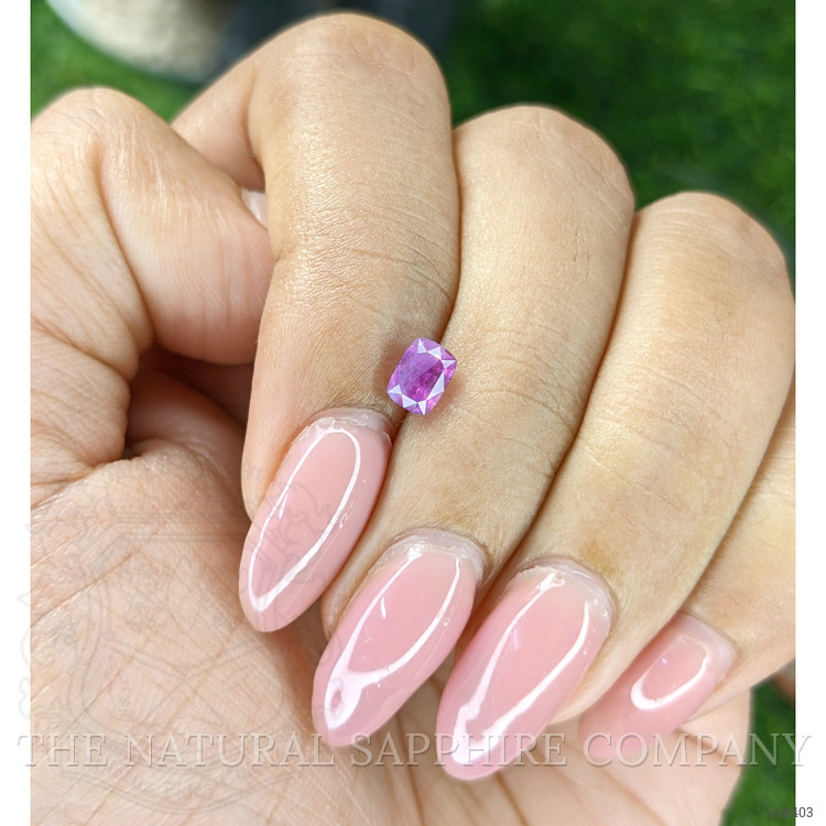 0.69 Ct. Purplish Pink Sapphire from Ceylon (Sri Lanka)