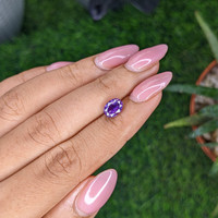 2.01 Ct. Pinkish Purple Sapphire from Ceylon (Sri Lanka) Life Style