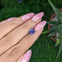 1.61 Ct. Bluish Purple Sapphire from Ceylon (Sri Lanka) Life Style
