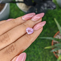 3.23 Ct. Purplish Pink Sapphire from Ceylon (Sri Lanka) Life Style