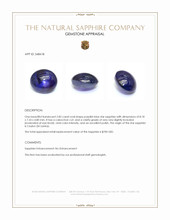 2.82 Ct. Purplish Blue Cabochon Star Sapphire from Ceylon (Sri Lanka) Appraisal