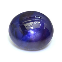 2.82 Ct. Purplish Blue Cabochon Star Sapphire from Ceylon (Sri Lanka) Video